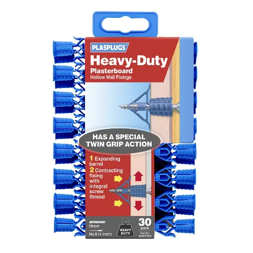 Plasplugs Heavy Duty Blue Plasterboard Fixing
