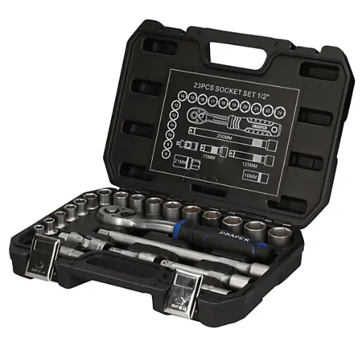 Draper 23pc 1/2in Metric Socket Set