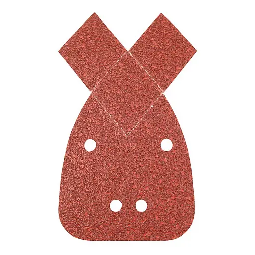Silverline Hook Loop Detail Sander Sheets With 2 Tips 140mm 80 Grit 10 Pack