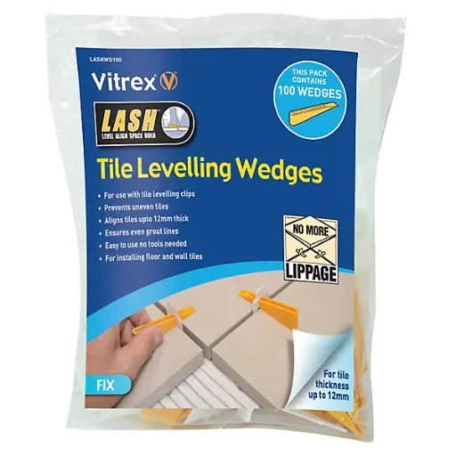 Vitrex Plastic 155mm Tile Levelling Spacer Qty 100 