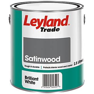 Leyland Trade Satinwood Brilliant White 2.5L
