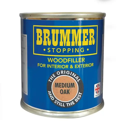 Brummer Wood Filler Medium Oak 250g