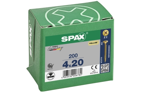 Spax 4 x 20mm Screw Qty 200