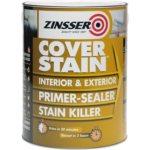 Zinsser White Cover Stain Primer Sealer 1L