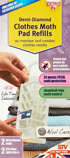 Zero In Clothes Moth Pheromone Trap Refills Pack of 2