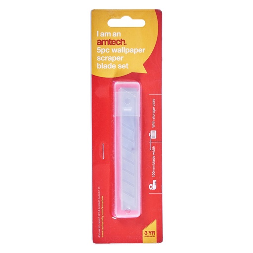 Amtech 4" 5pc Scraper Blade Set