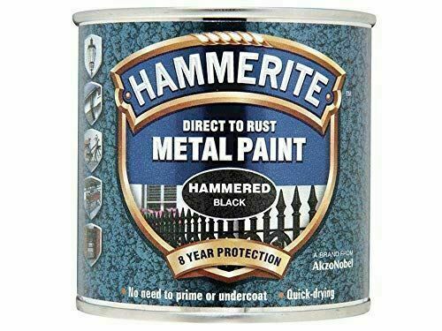 Hammerite Hammered Black Metal Paint 250ml