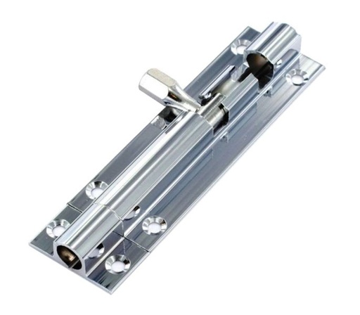 Barrel Bolt Straight chrome 100mm