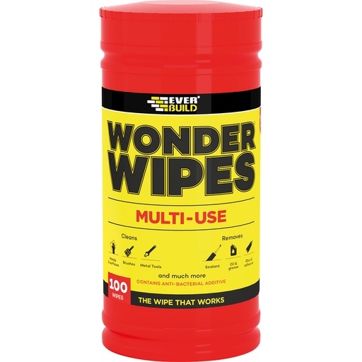 Everbuild Wonder Wipes 100 Pack Tub